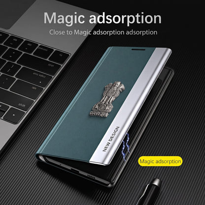 Oppo Reno 14 Pro 5G Satyamev Jayate Flip Leather Case