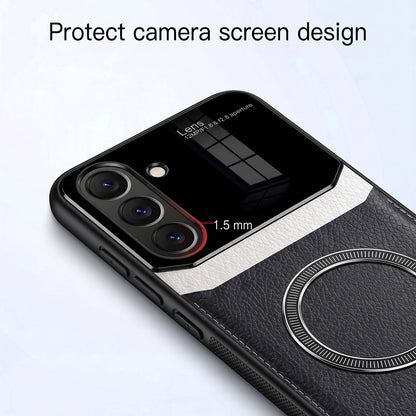 Samsung Galaxy A37 5G Premium Magsafe Magnetic Leather Lens Protective Case
