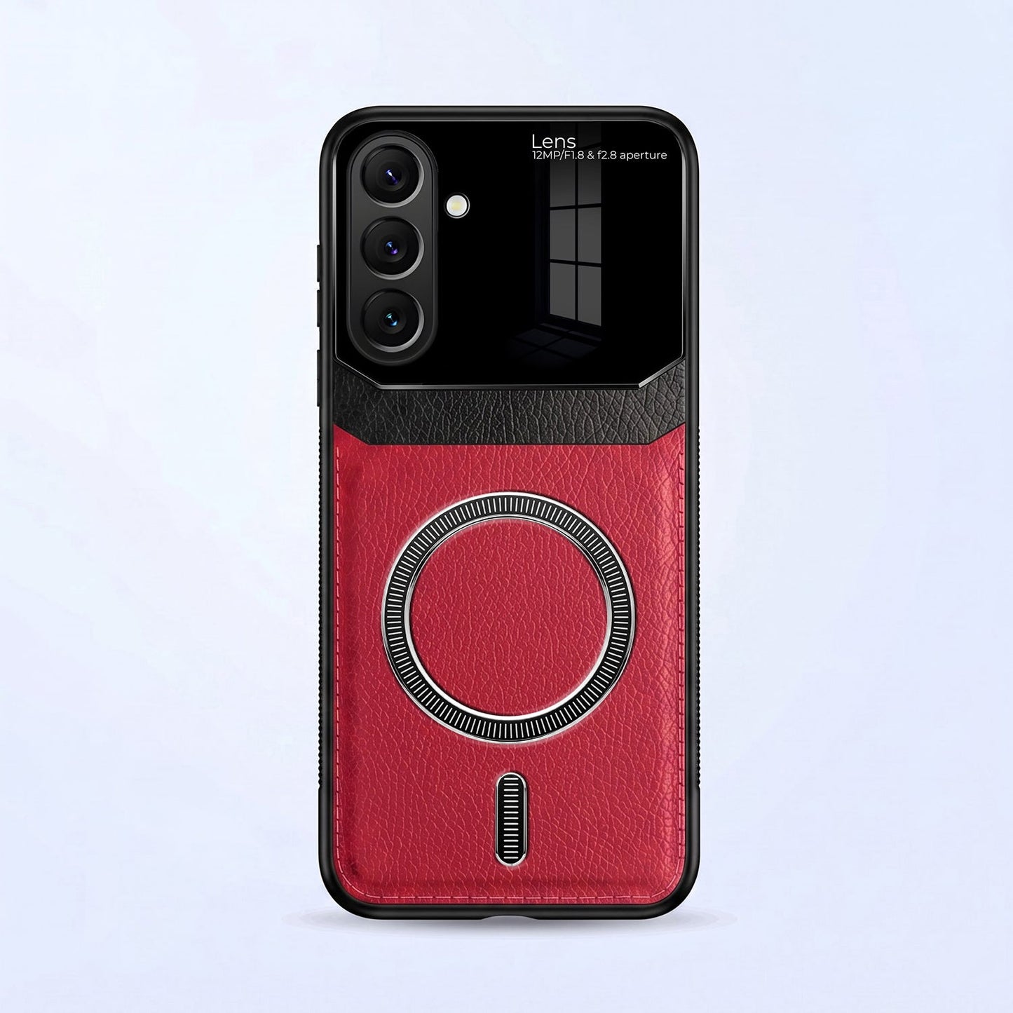 Samsung Galaxy A37 5G Premium Magsafe Magnetic Leather Lens Protective Case