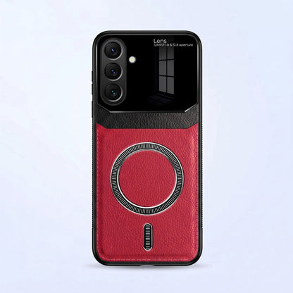 Samsung Galaxy A37 5G Premium Magsafe Magnetic Leather Lens Protective Case