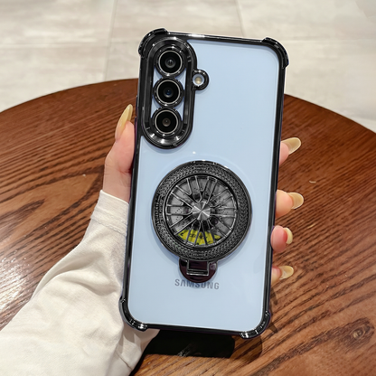 Samsung Galaxy A36 5G Premium Stress Buster Wheel Rotating Shockproof Airbags Case (Buy 1 Get 1 Surprise Cover)