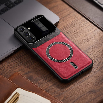 Samsung Galaxy A37 5G Premium Magsafe Magnetic Leather Lens Protective Case