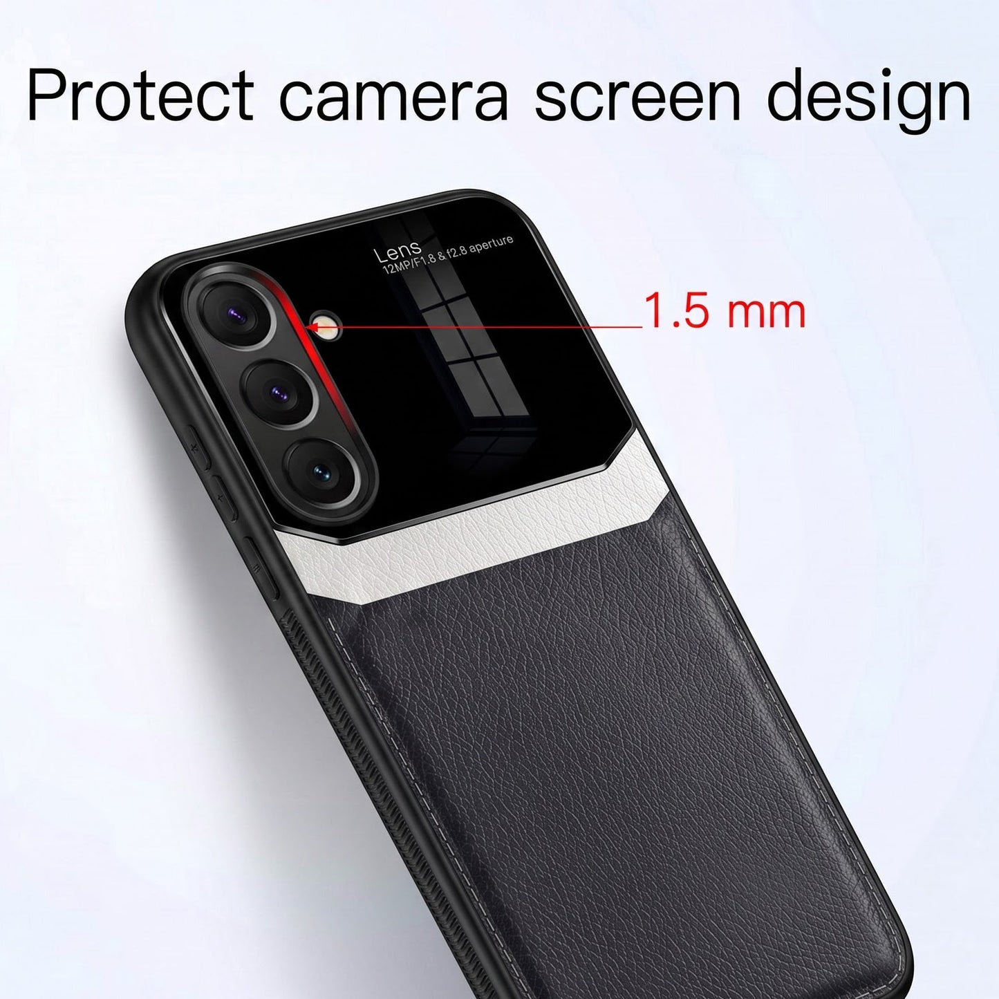 Samsung Galaxy A57 5G Premium Leather Lens Protective Case