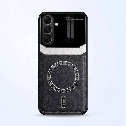 Samsung Galaxy A37 5G Premium Magsafe Magnetic Leather Lens Protective Case