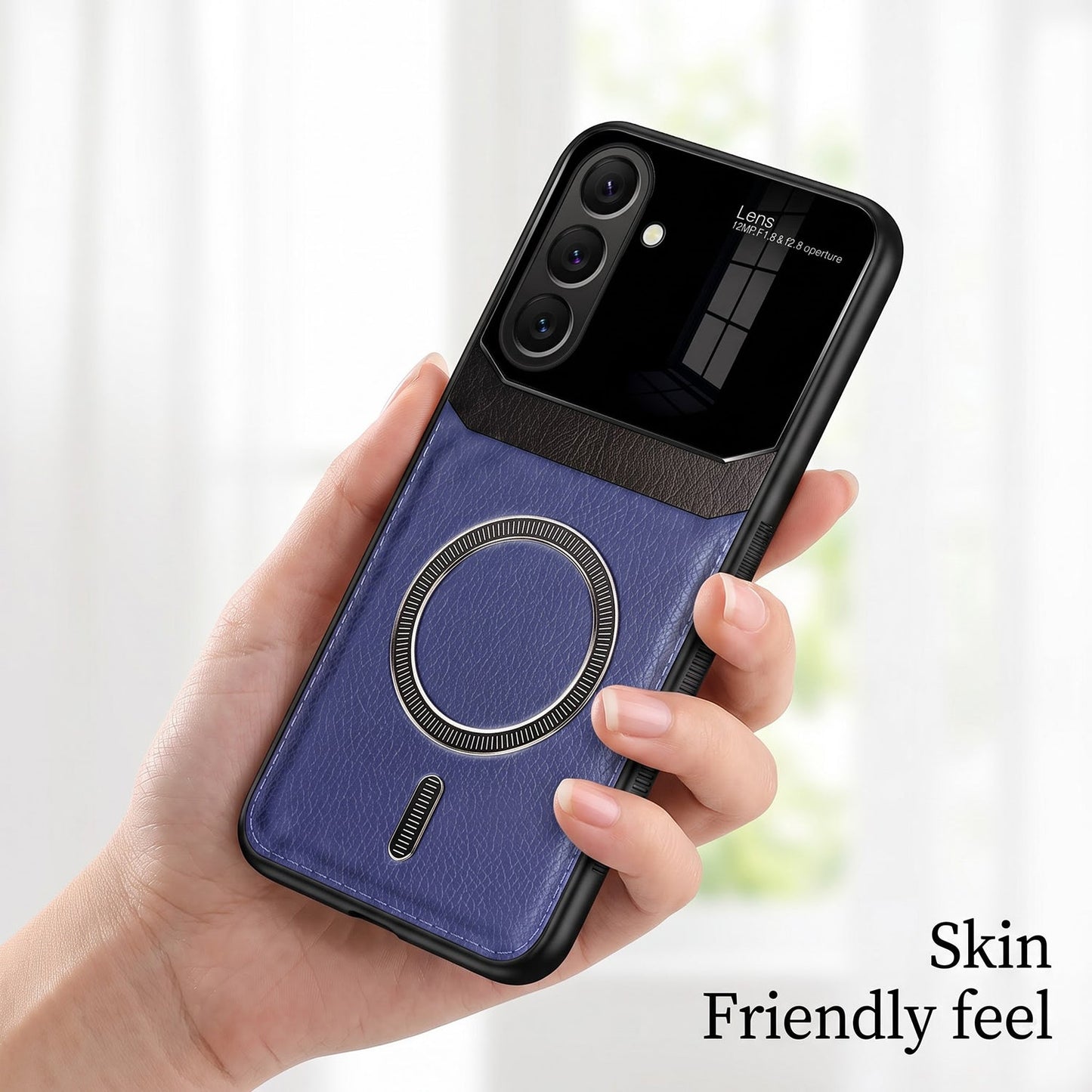 Samsung Galaxy A37 5G Premium Magsafe Magnetic Leather Lens Protective Case