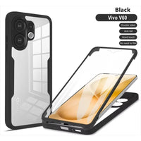 Dual Layer Clear Case For VIVO X300 Pro V60 Lite Y76S Y75 Y55 Y20 Y31 Y04 Y29s U5 Z6 Acrylic+TPU 360 Full Body Shockproof Cover - AliExpress 202192403