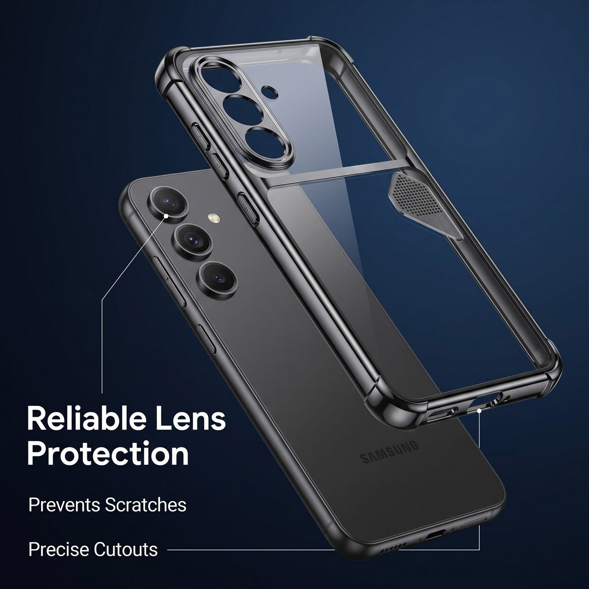 Samsung Galaxy A36 5G Dual-Tone Transparent Shockproof Heat Dissipation Case