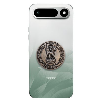 Tecno Pop X 5G Compatible Satyamev Jayate 3D Metal Emblem Sticker
