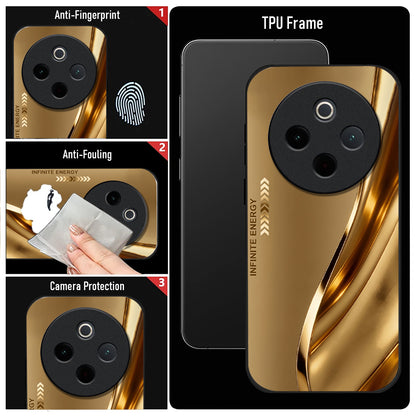 Vivo T4 5G Luxury Infinity Energy Acrylic Glass Back Case