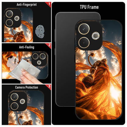 Oppo A5 Pro 5G Divine Hanuman Acrylic Glass Back Case