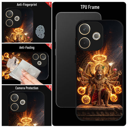 Oppo A5 Pro 5G Lord Narasimha Acrylic Glass Back Case