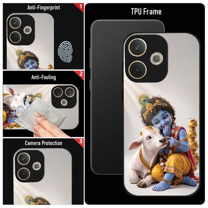 Oppo A5 Pro 5G Bal Krishna Blessings Acrylic Glass Back Case