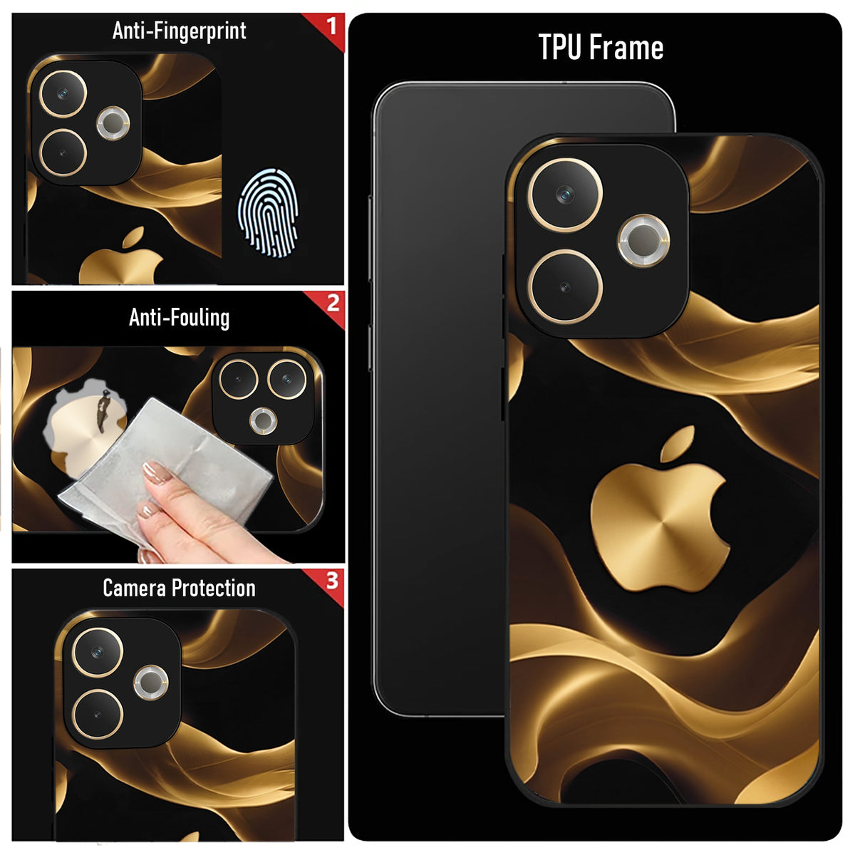 Oppo A5 Pro 5G Luxury Wave Acrylic Glass Back Case