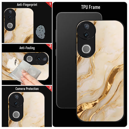 Vivo V50 5G Marvel Texture Acrylic Glass Back Case