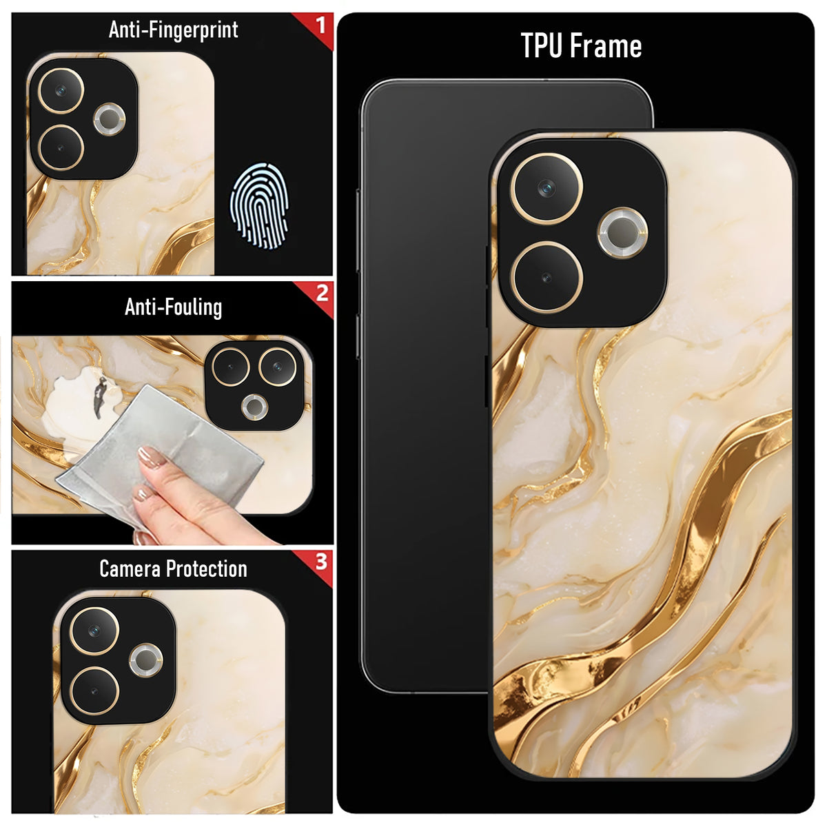 Oppo A5 Pro 5G Marvel Texture Acrylic Glass Back Case