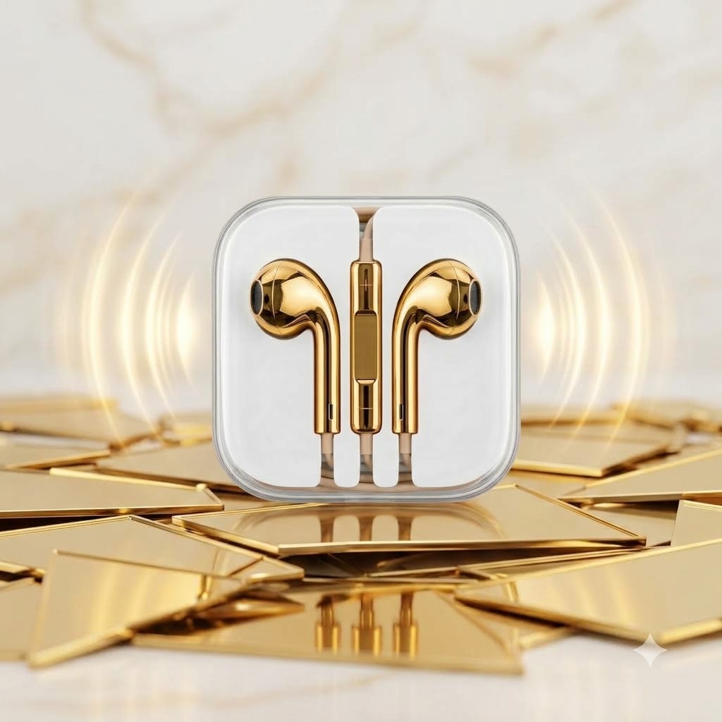 LuxeTone Premium Metallic Wired Earphones with HD Stereo Sound