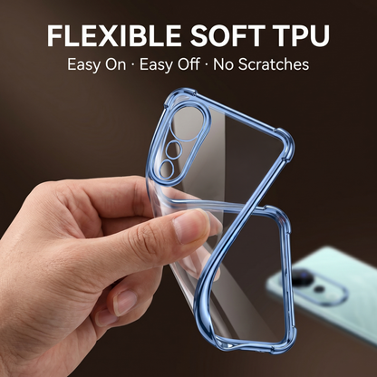 Vivo V40 Pro 5G Anti-Yellow Electroplating Transparent Airbags Case