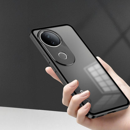Vivo V50e 5G Aluminium Metal Bumper Shield Transparent Back Case