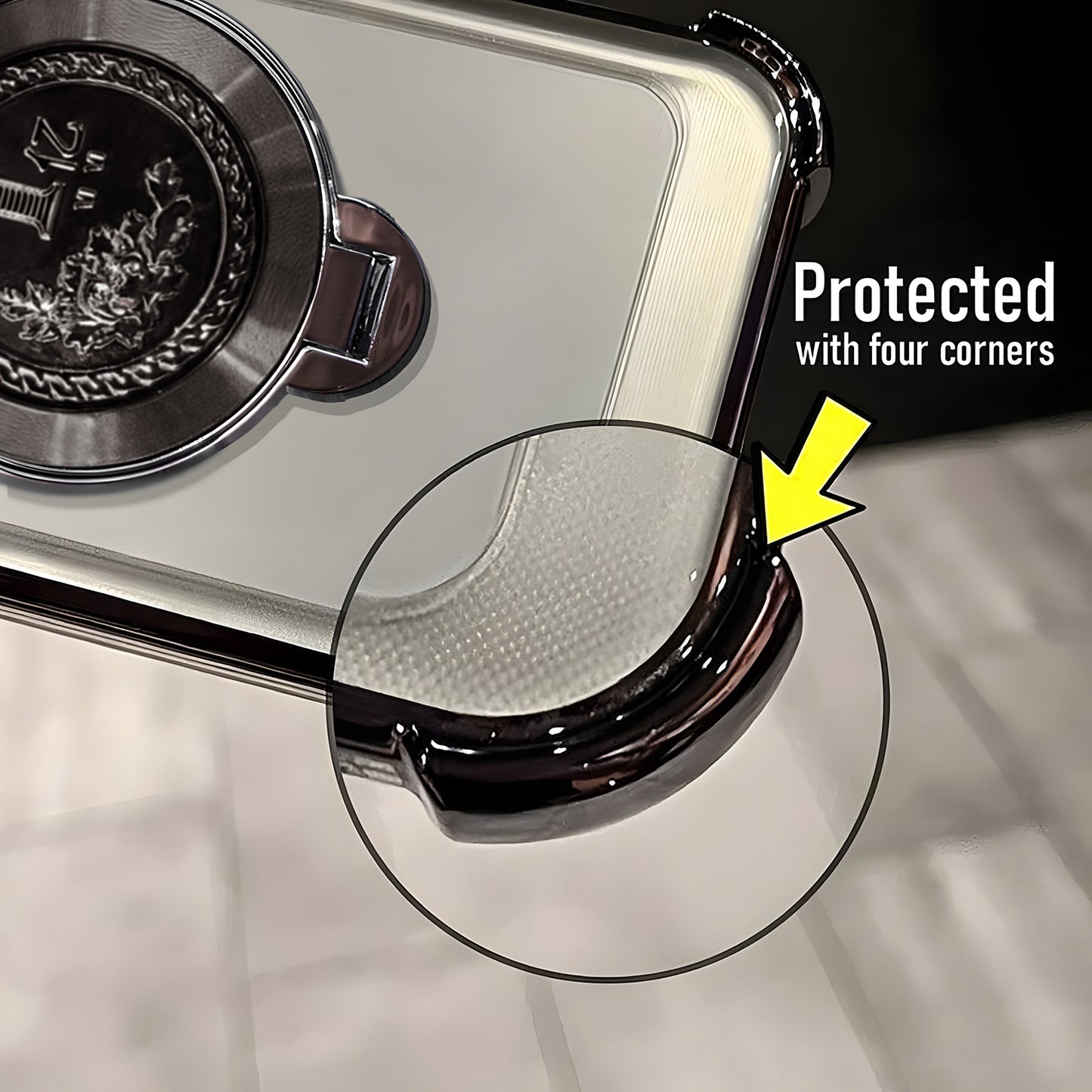 Vivo V60 5G Premium Billion Wheel Rotating Shockproof Airbags Case