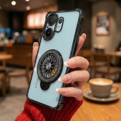 Vivo V60 5G Premium Stress Buster Wheel Rotating Shockproof Airbags Case