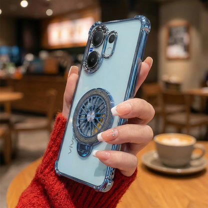 Vivo V60 5G Premium Stress Buster Wheel Rotating Shockproof Airbags Case