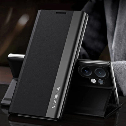 Vivo V60 5G black Flip leather Back Cover