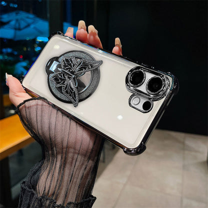 Vivo V60 5G Premium Butterfly Stand Airbags Case (Buy 1 Get 1 Surprise Cover)