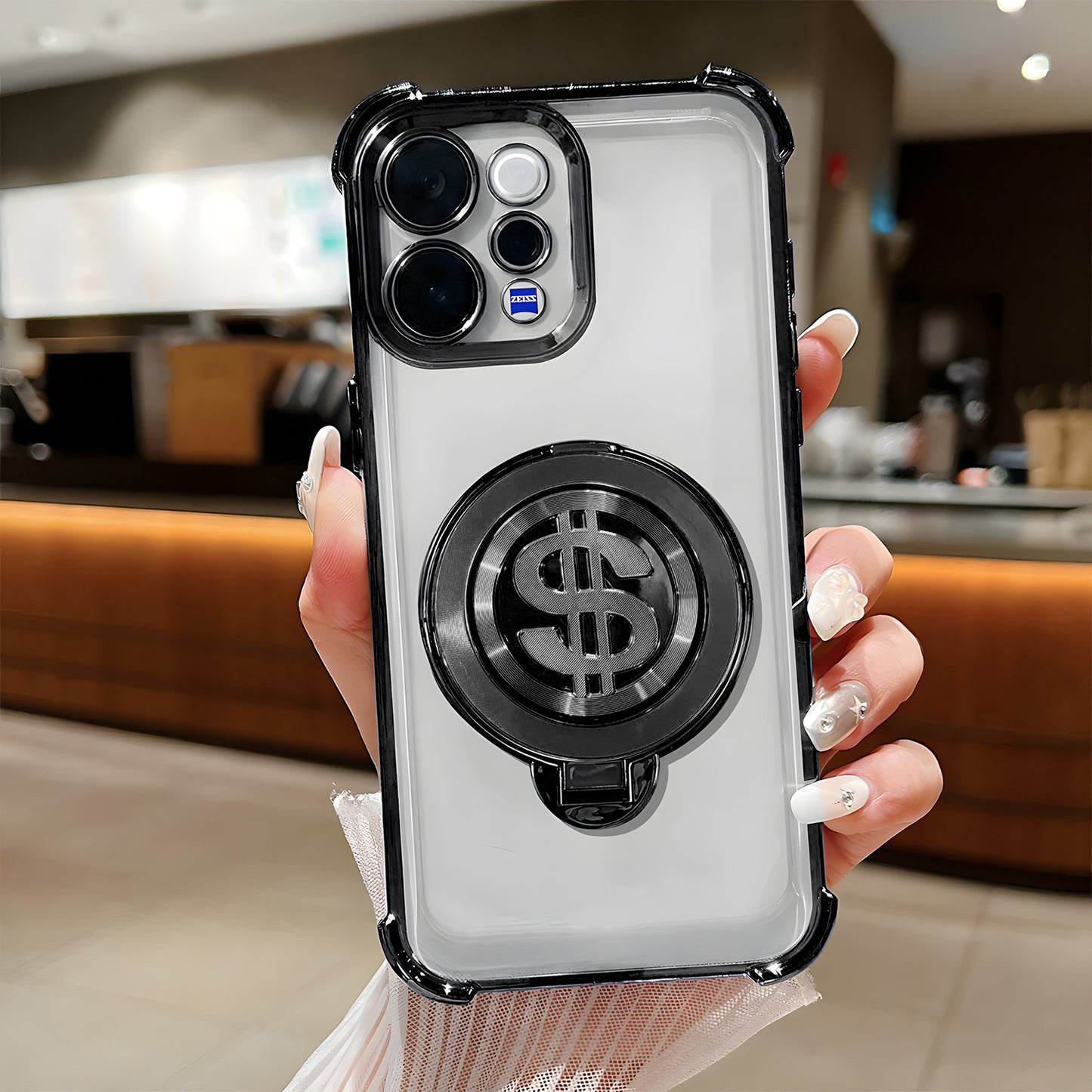 Vivo V70 5G Four Corner Airbags 100% Original Astro Money Magnet Rotating Dollar Case