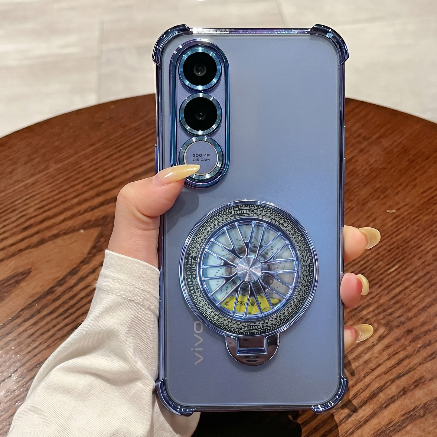 Vivo V70 FE 5G Premium Stress Buster Wheel Rotating Shockproof Airbags Case
