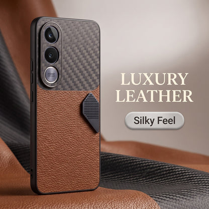 Vivo V70 FE 5G Carbon Fiber Heat Dissipation Leather Hybrid Phone Case