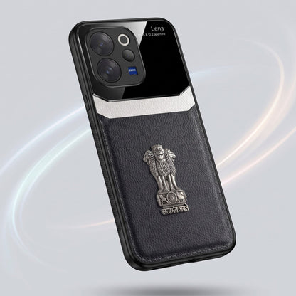 Vivo V70 5G Satyamev Jayate 3D Metal Leather Back Case