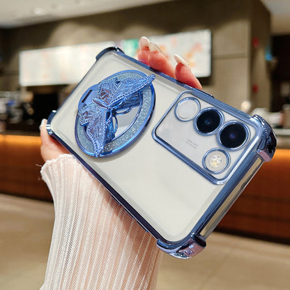 Vivo Y200 5G Premium Butterfly Stand Airbags Case