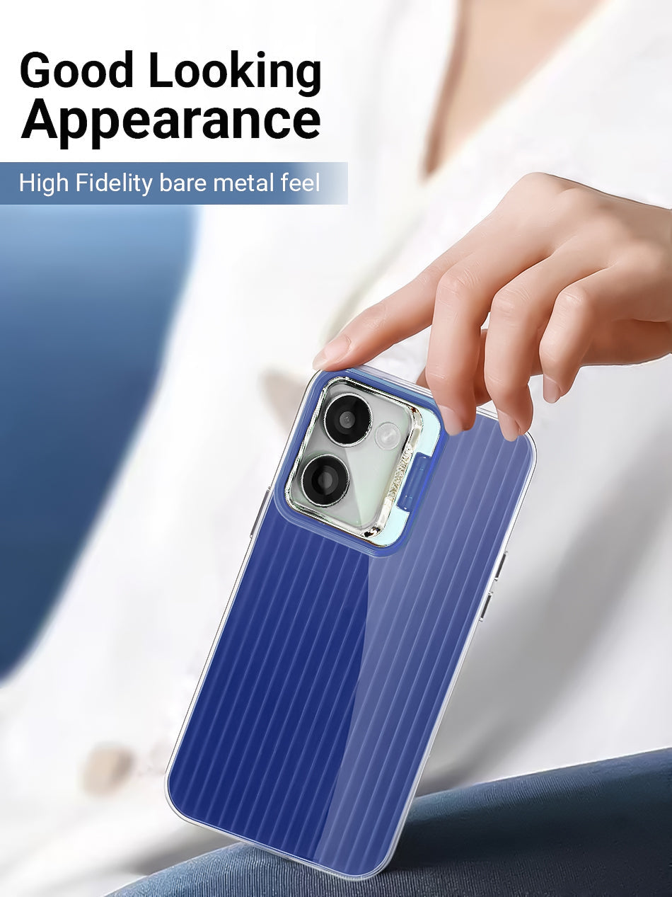 Vivo Y200 Pro 5G Luxury Dual Layer Hybrid Camera Ring Stand Case