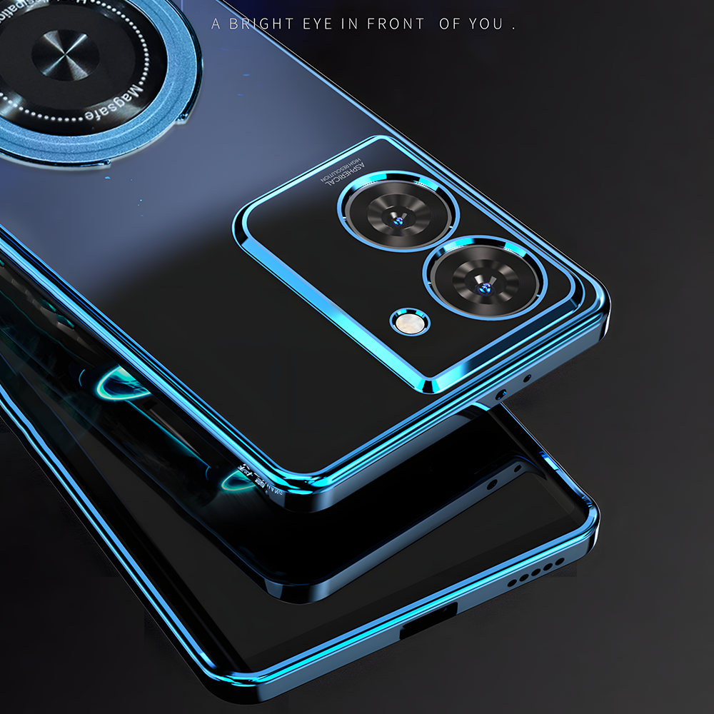 Smartphone with reflective surface on a dark background