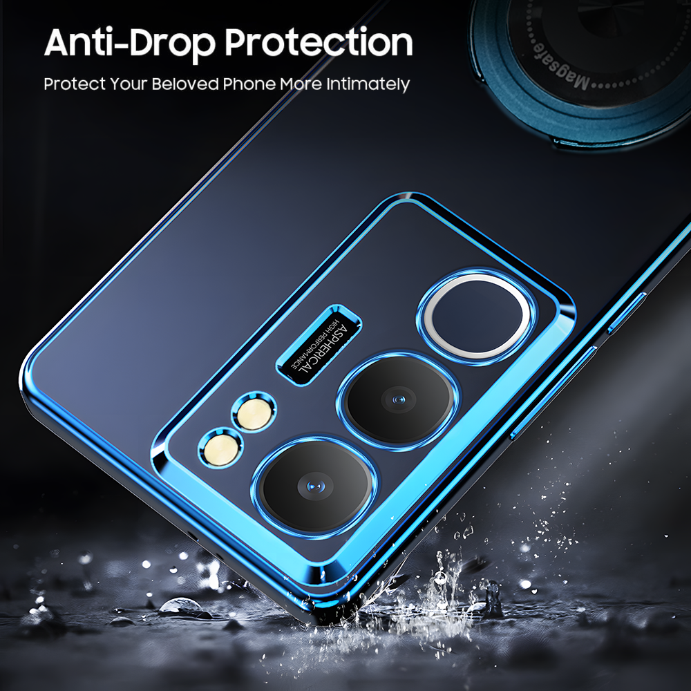 Phone case with anti-drop protection feature on a dark background