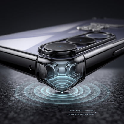 Vivo V70 FE 5G Satyamev Jayate 2-in-1 Emblem Transparent Shockproof Airbag Case