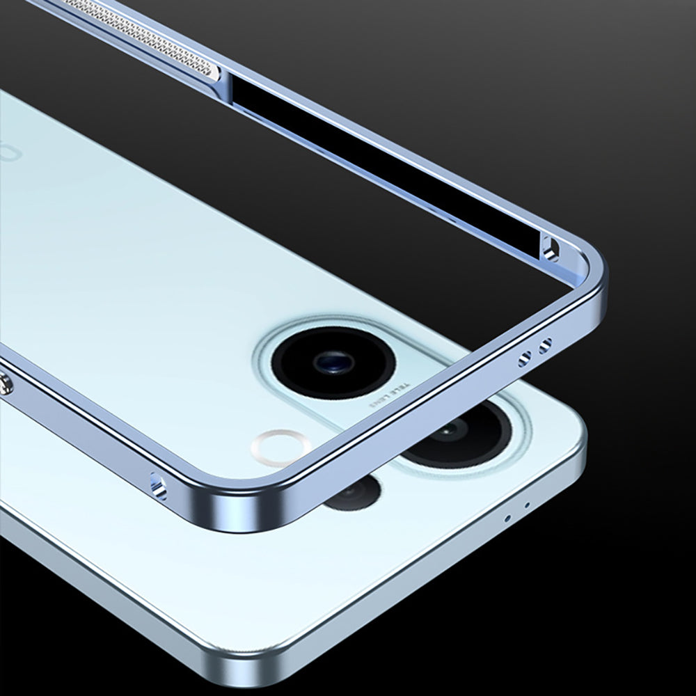 Vivo X200 FE 5G Close-up of a smartphone with a reflective surface on a black background