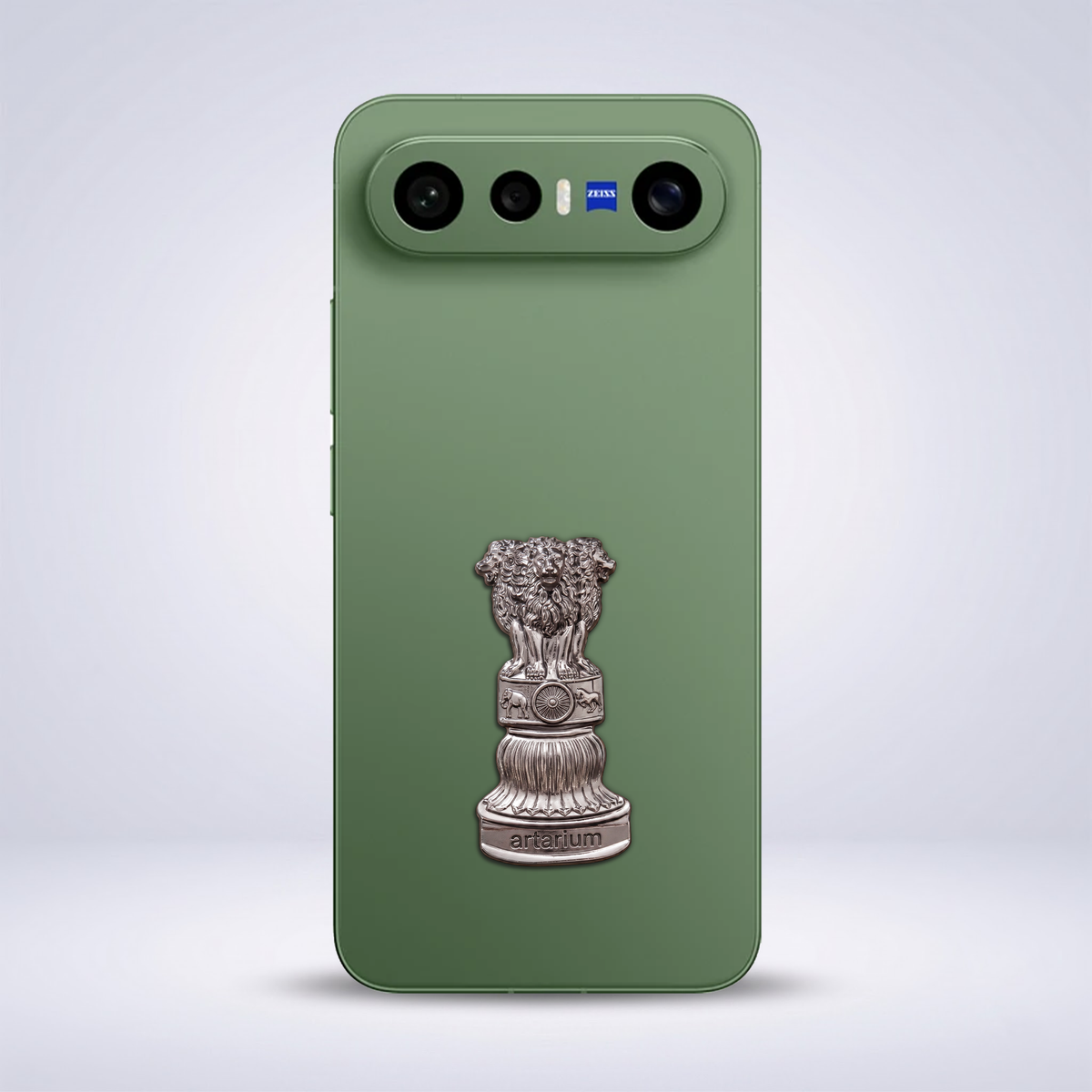 Vivo X300 FE 5G Compatible Satyamev Jayate 3D Metal Emblem Sticker