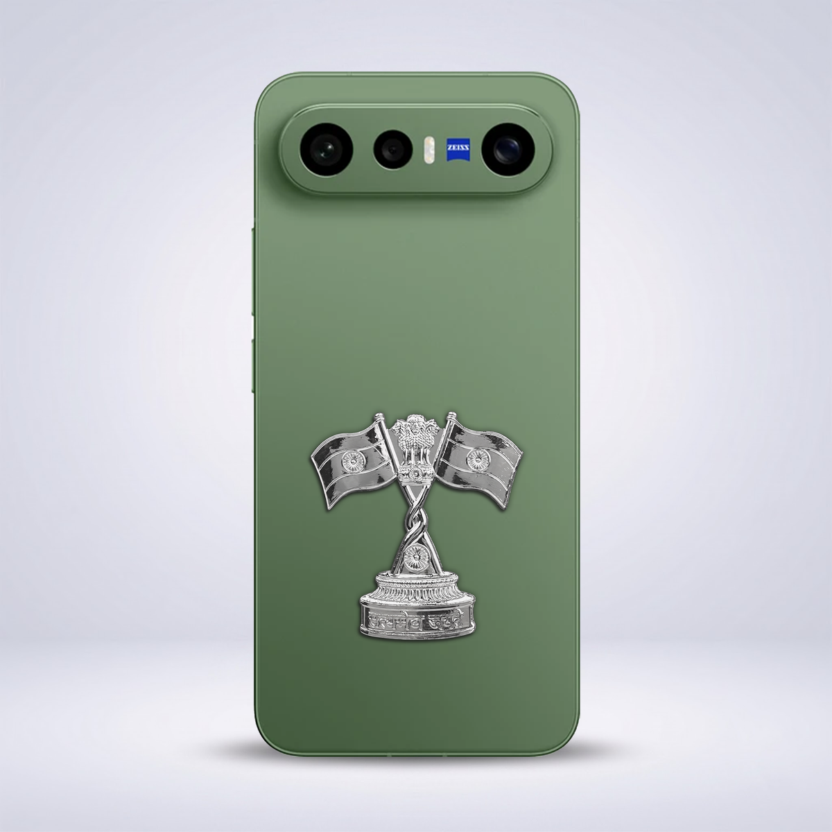 Vivo X300 FE 5G Compatible Satyamev Jayate 3D Metal Emblem Sticker