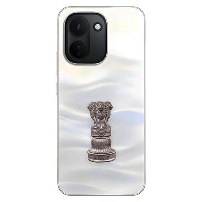 Vivo Y600 Turbo 5G Compatible Satyamev Jayate 3D Metal Emblem Sticker