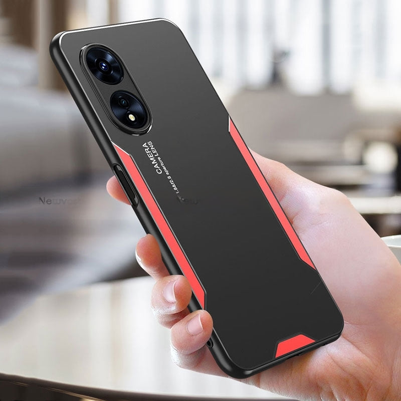 Oppo Reno 8T 5G Luxury Aluminum Metal Frame Protective Back Cover