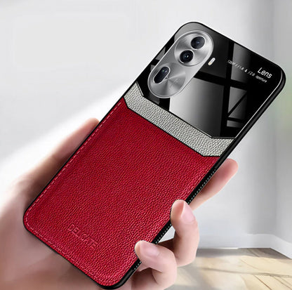 red Oppo Reno 11 Pro Leather cover