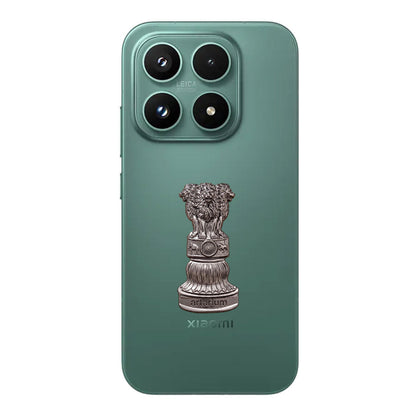 Xiaomi 17T 5G Compatible Satyamev Jayate 3D Metal Emblem Sticker