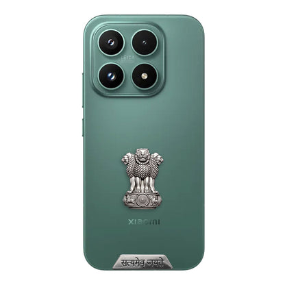 Xiaomi 17T 5G Compatible Satyamev Jayate 3D Metal Emblem Sticker
