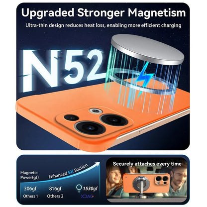 Oppo Reno 13 5G Frameless Magnetic Wireless Charging Case — Ultra-Slim Clear MagSafe Compatible Cover