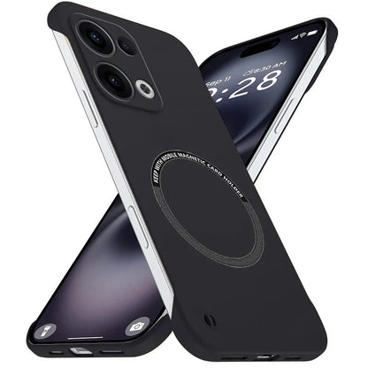 Oppo Reno 13 5G Frameless Magnetic Wireless Charging Case — Ultra-Slim Clear MagSafe Compatible Cover