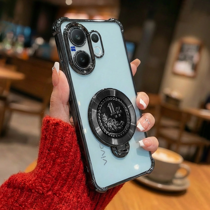 Vivo V60 5G Premium Billion Wheel Rotating Shockproof Airbags Case (Buy 1 Get 1 Surprise Cover)
