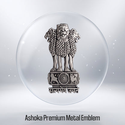 Realme P4R 5G Compatible Satyamev Jayate 3D Metal Emblem Sticker