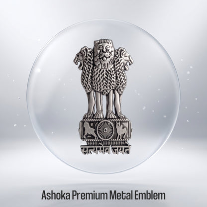 Realme 14T 5G Compatible Satyamev Jayate 3D Metal Emblem Sticker