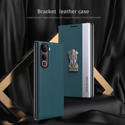 Vivo Y400 Pro 5G Satyamev Jayate Flip Leather Case
